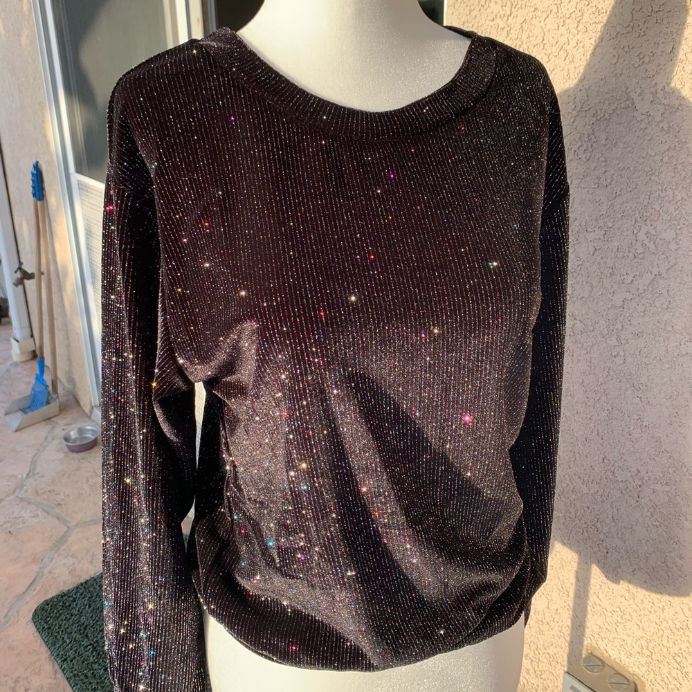 Levi sparkle long sleeve top